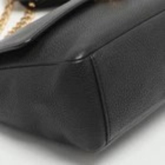 Tory Burch Stunning Chelsea Black Leather Convertible Shoulder/Crossbody - Picture 9 of 13